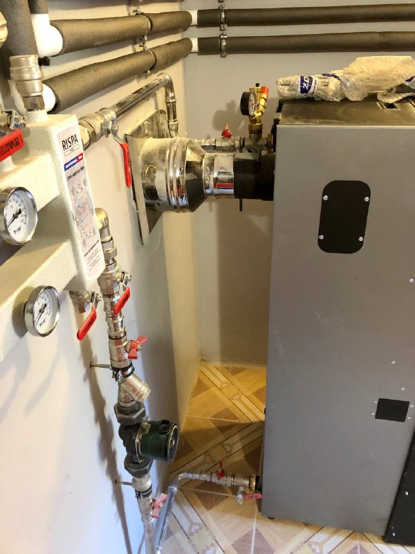 монтаж отопления гостевого дома