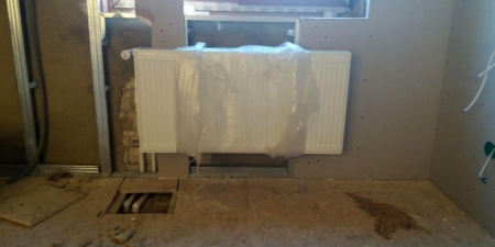 Монтаж радиатора Вайлант 